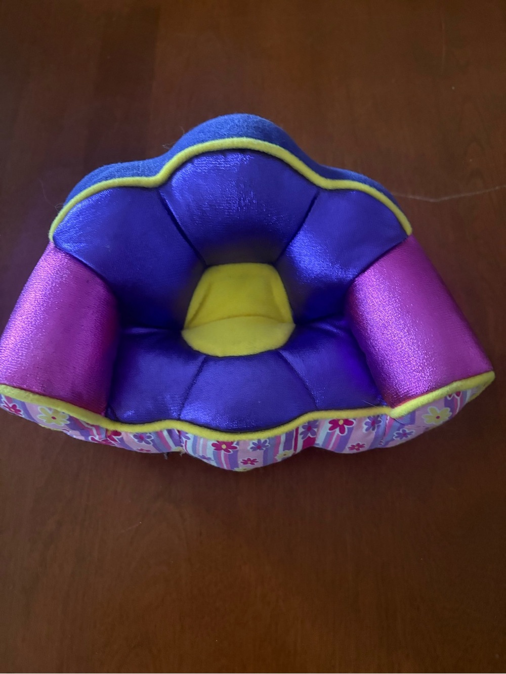 Plush Doll Sofa in Purple, Pink & Yellow